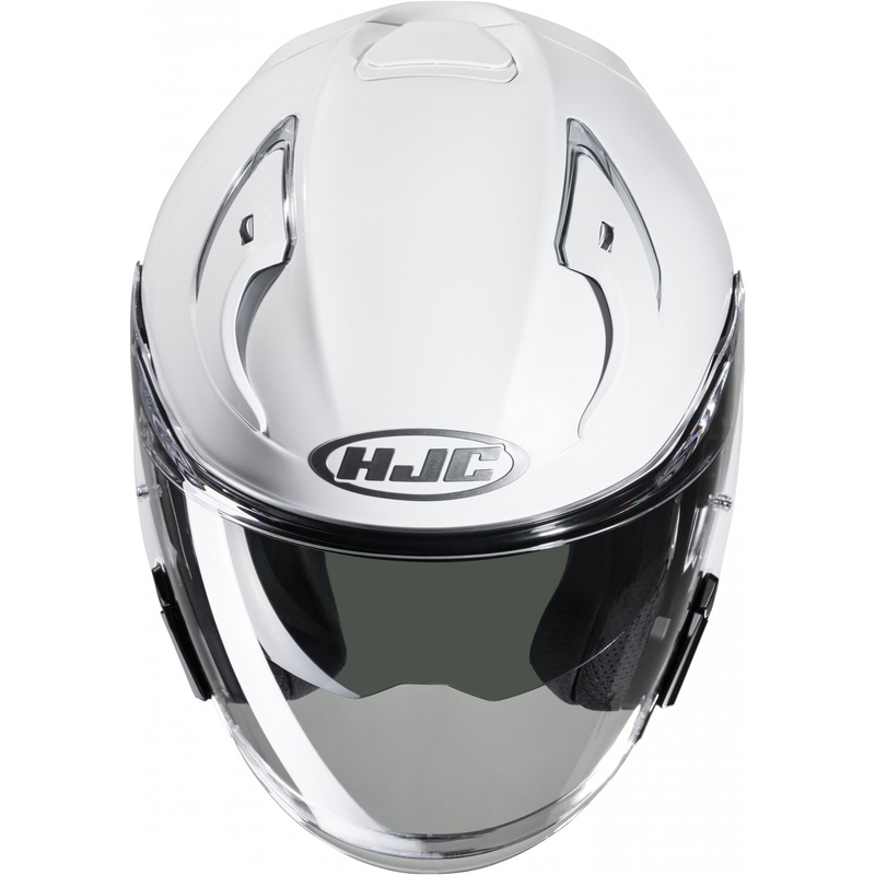 Casque moto ouvert HJC RPHA 31 Solid pearl white