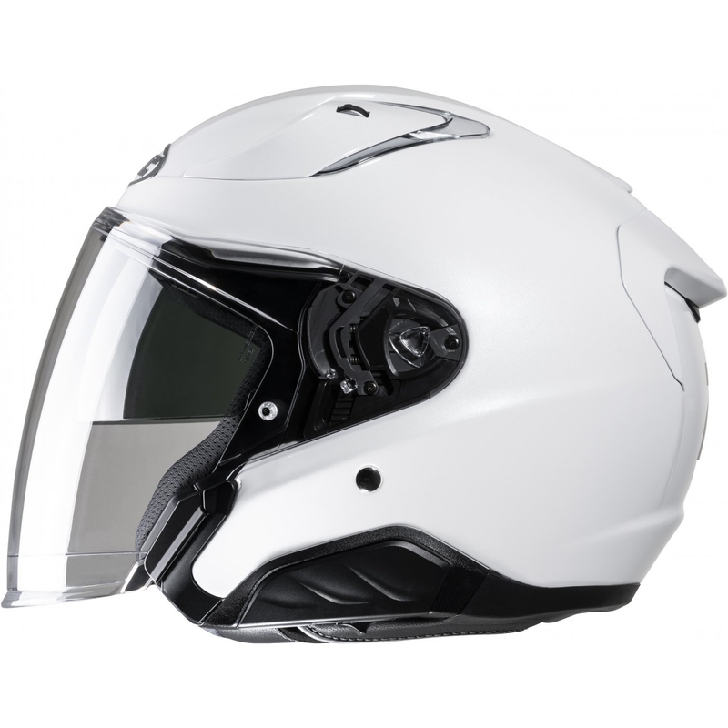 Casque moto ouvert HJC RPHA 31 Solid pearl white