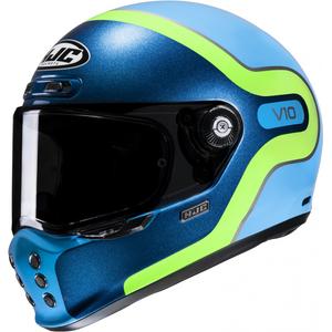 HJC Casque moto intégral V10 Grape MC24 bleu-vert