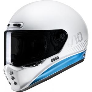 Casque moto intégral HJC V10 Tami MC2 bleu et blanc