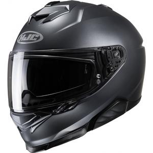 Casque moto intégral HJC i71 Solid Semi Flat anthracite