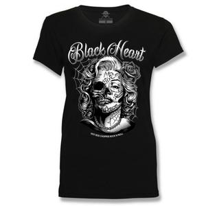 T-shirt pour femmes "Black Heart Dirty Queen" (cœur noir)