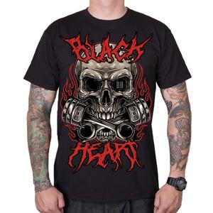 T-shirt hommes Black Heart Metal Head