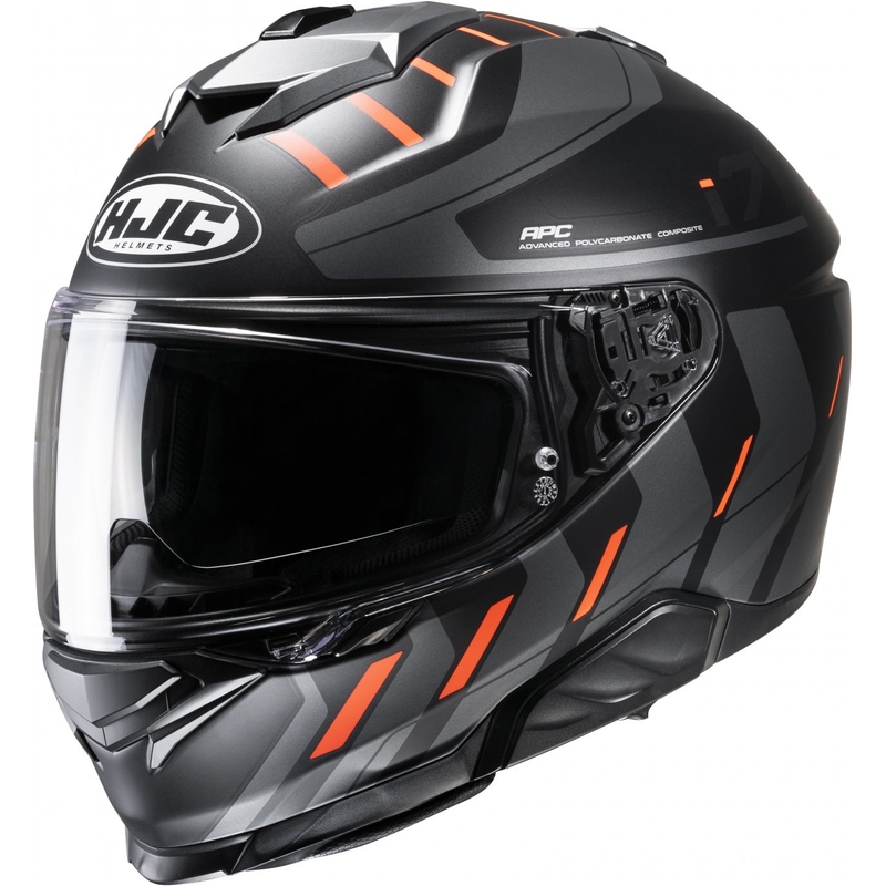 Casque moto intégral HJC i71 Simo MC6HSF noir-gris-orange