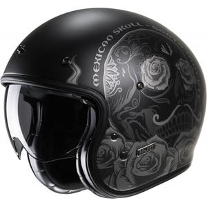 Casque moto ouvert HJC V31 Desto MC5SF argent-noir