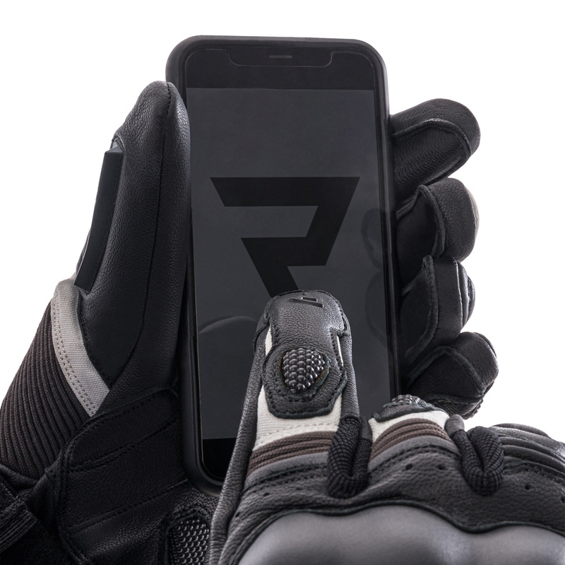 Gants de moto Rebelhorn Range noir-gris