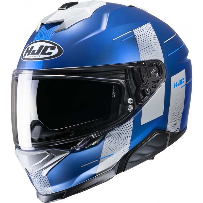 HJC i71 Peka MC2SF casque moto intégral blanc-bleu soldes