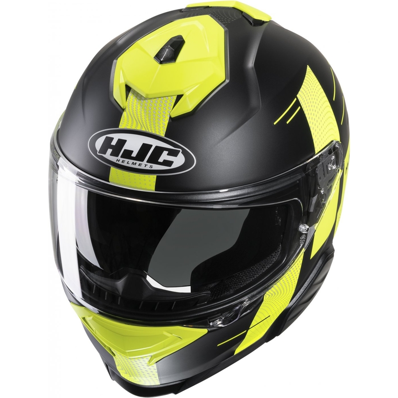 HJC i71 Peka MC3HSF casque moto intégral noir-jaune fluo soldes