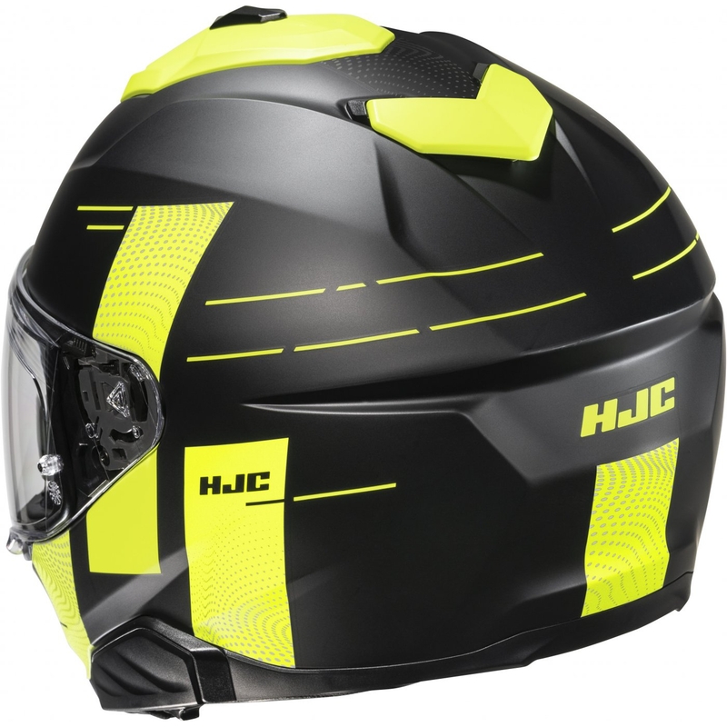 HJC i71 Peka MC3HSF casque moto intégral noir-jaune fluo soldes