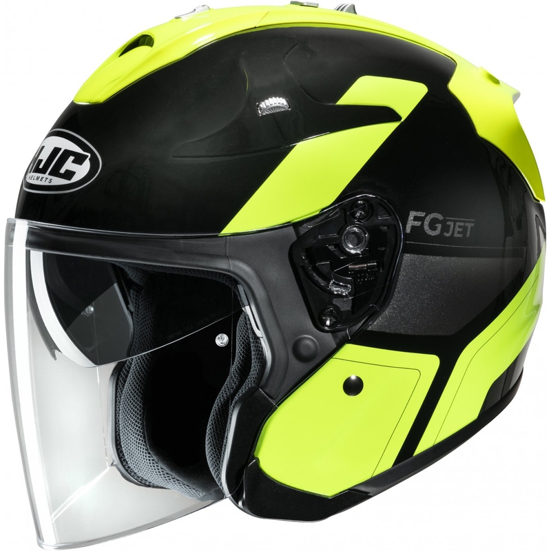 Otevřená přilba na motorku HJC FG-JET Epen MC3H černo-fluo žlutá