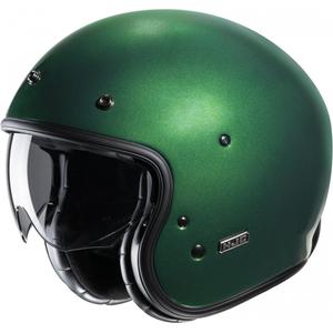 Casque moto ouvert HJC V31 Solid green