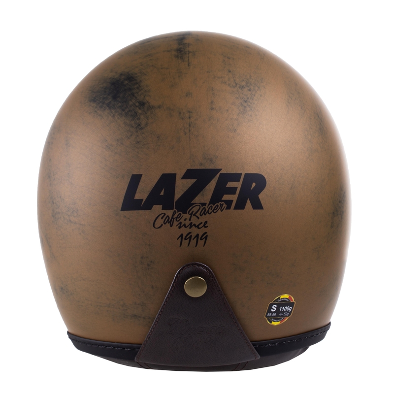 Casque moto ouvert Lazer Mambo Evo Cafe Racer marron mat soldes