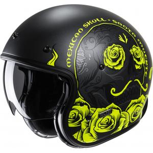 Casque moto ouvert HJC V31 Desto MC3HSF noir-jaune fluo