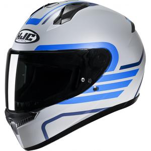 Casque moto intégral HJC C10 Lito MC2SF gris-bleu