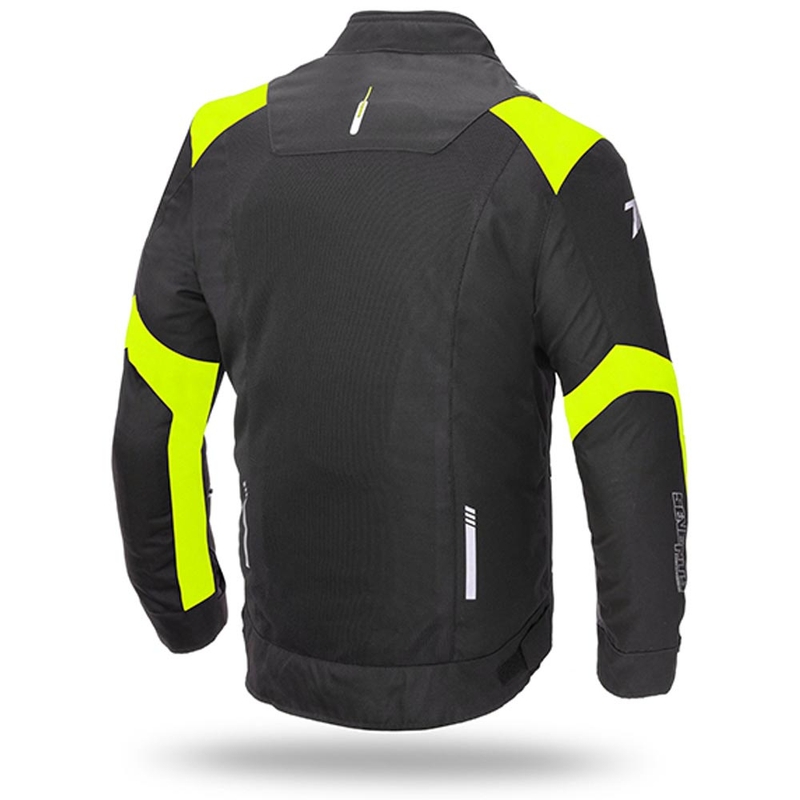 Bunda na motorku SEVENTY DEGREES SD-JR52 černo-fluo žlutá výprodej