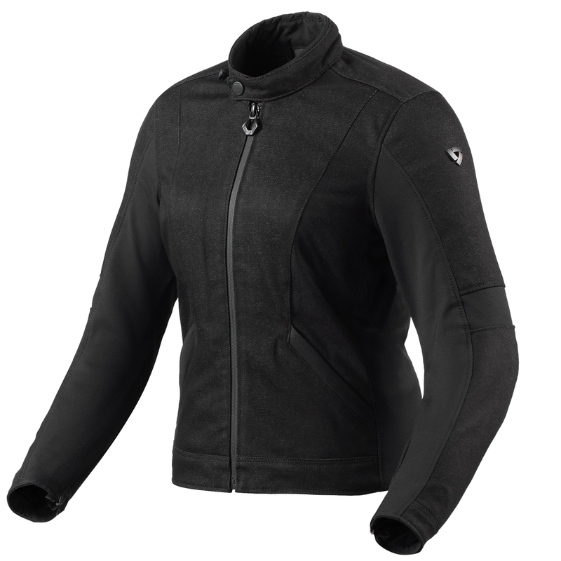 Veste de moto Revit Elin noire pour femme soldes