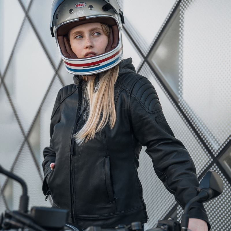 Veste moto femme Rebelhorn Impala noire