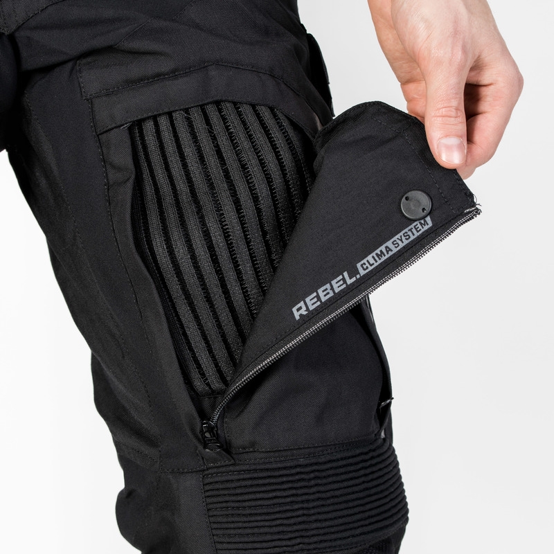 Pantalon de moto Rebelhorn Patrol Noir soldes