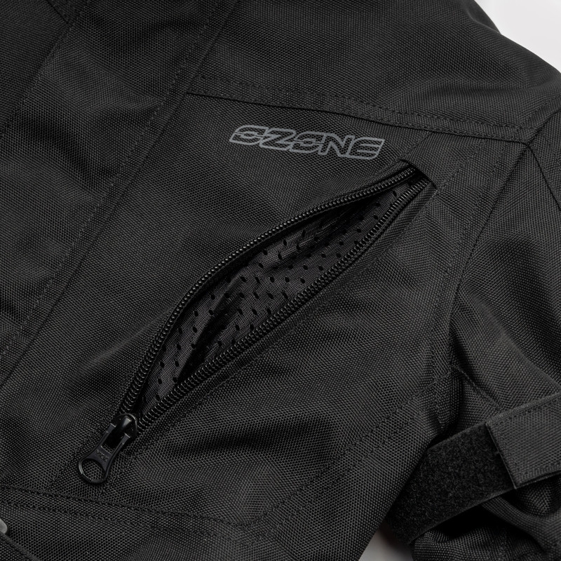 Blouson moto enfant Ozone Sahara noir