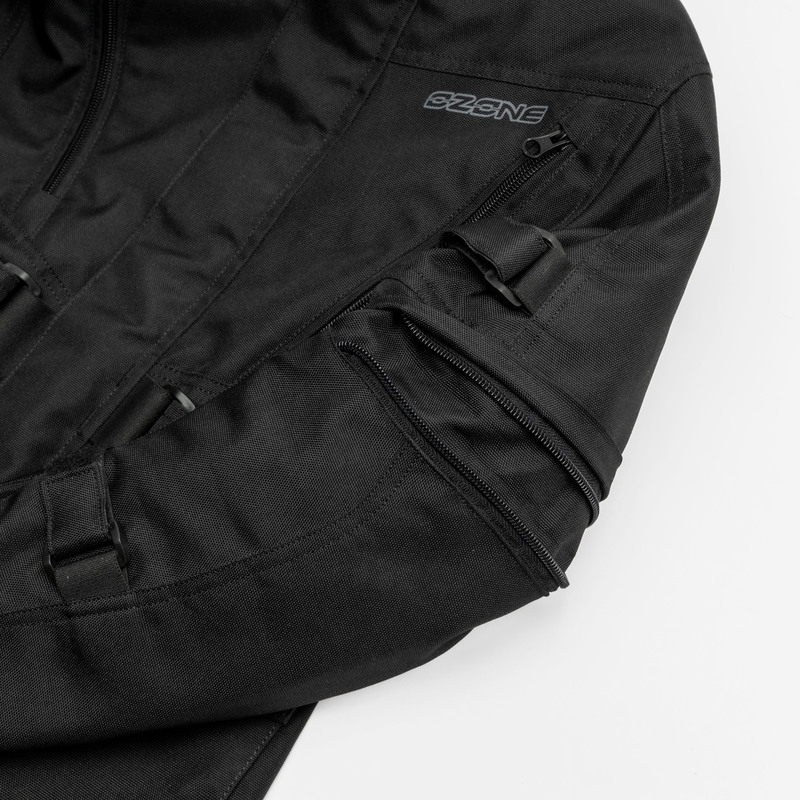 Blouson moto enfant Ozone Sahara noir