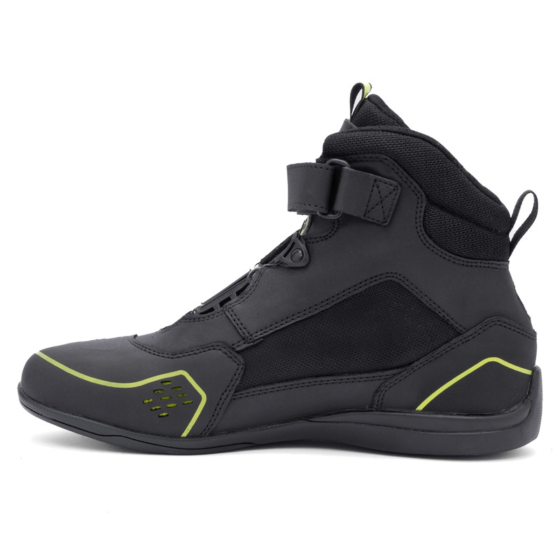 Bottes moto Rebelhorn Spark II noir-jaune fluo
