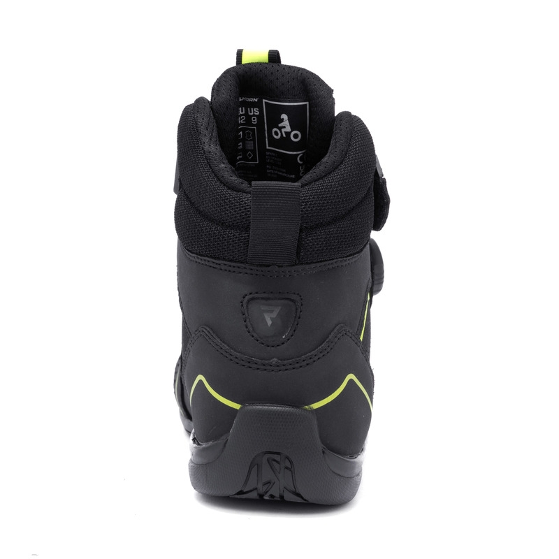 Bottes moto Rebelhorn Spark II noir-jaune fluo