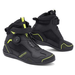 Bottes de moto Rebelhorn Spark II noir-jaune fluo