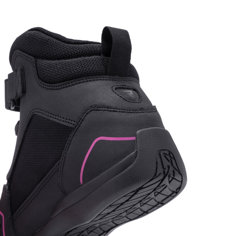 Bottes de moto Rebelhorn Spark II noires et roses pour femmes