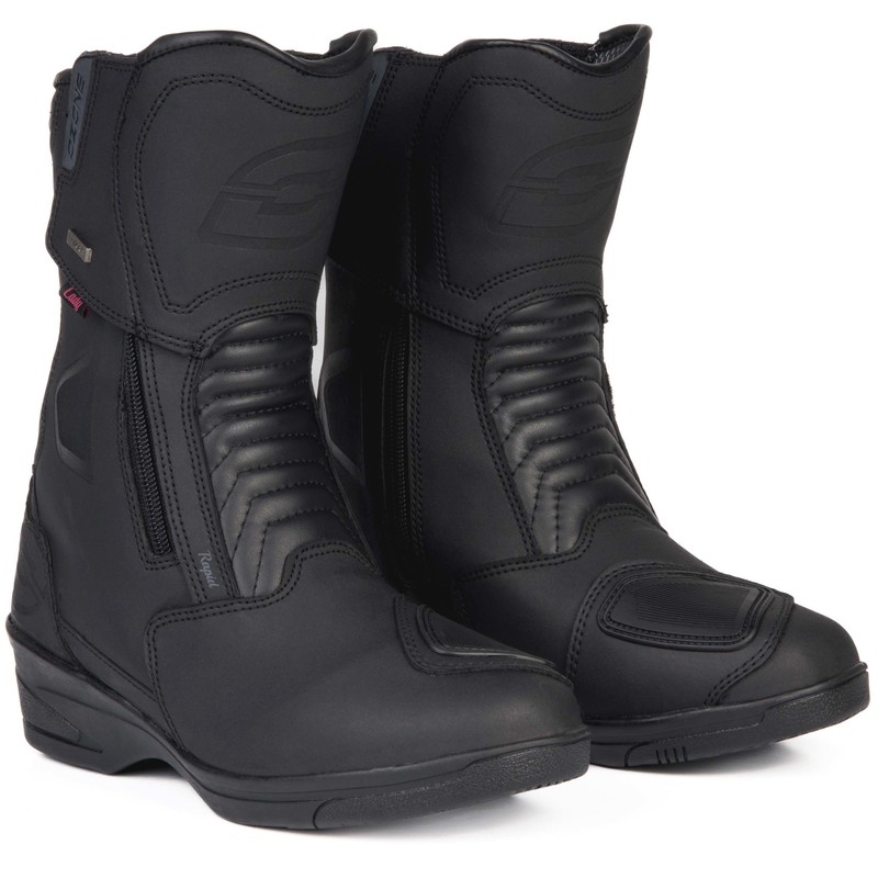Bottes de moto Ozone Rapid Black Matte pour femmes