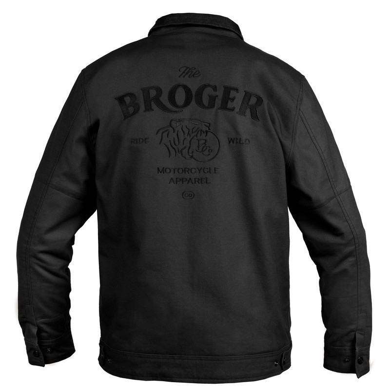 Veste moto BROGER Montana noir soldes