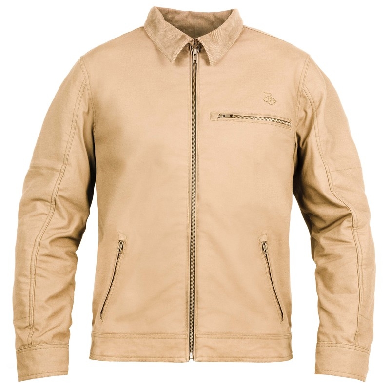 Veste de moto BROGER Montana marron clair soldes