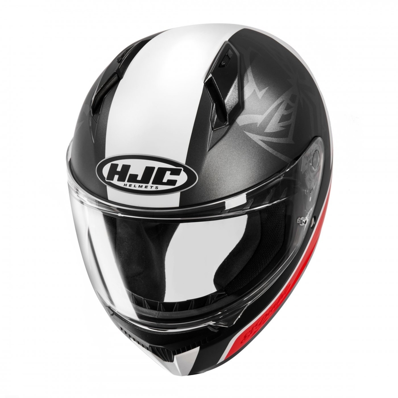 Casque moto intégral HJC C10 Fabio Quartararo 20 MC1SF noir-blanc-rouge