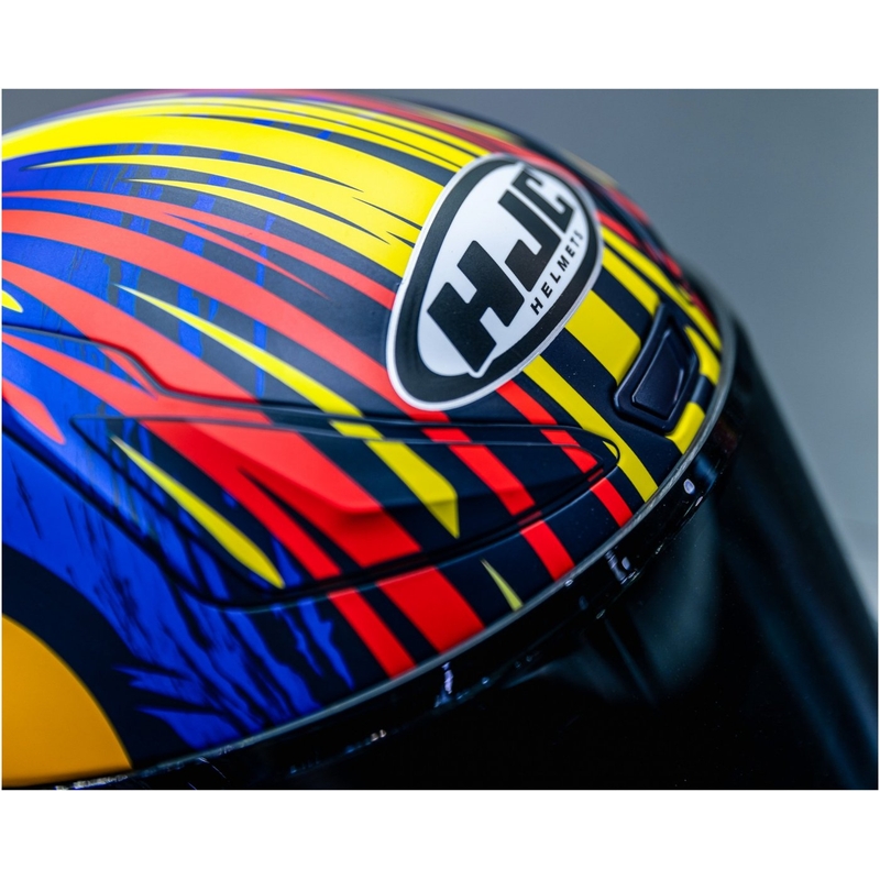 Casque moto intégral HJC RPHA 1 Redbull Jerez GP MC21SF rouge-jaune-bleu