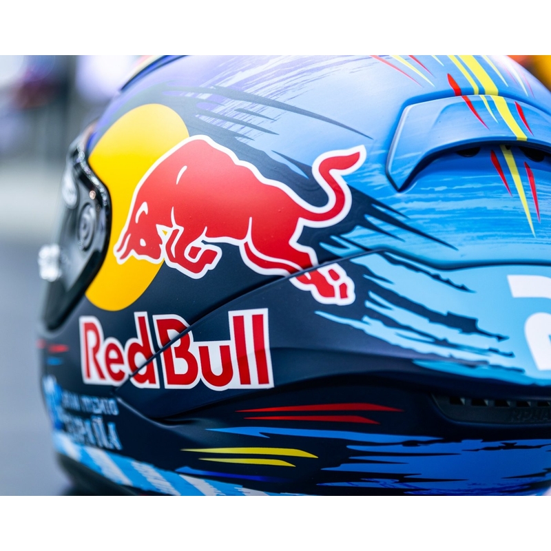 Casque moto intégral HJC RPHA 1 Redbull Jerez GP MC21SF rouge-jaune-bleu
