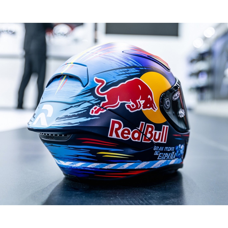 Casque moto intégral HJC RPHA 1 Redbull Jerez GP MC21SF rouge-jaune-bleu