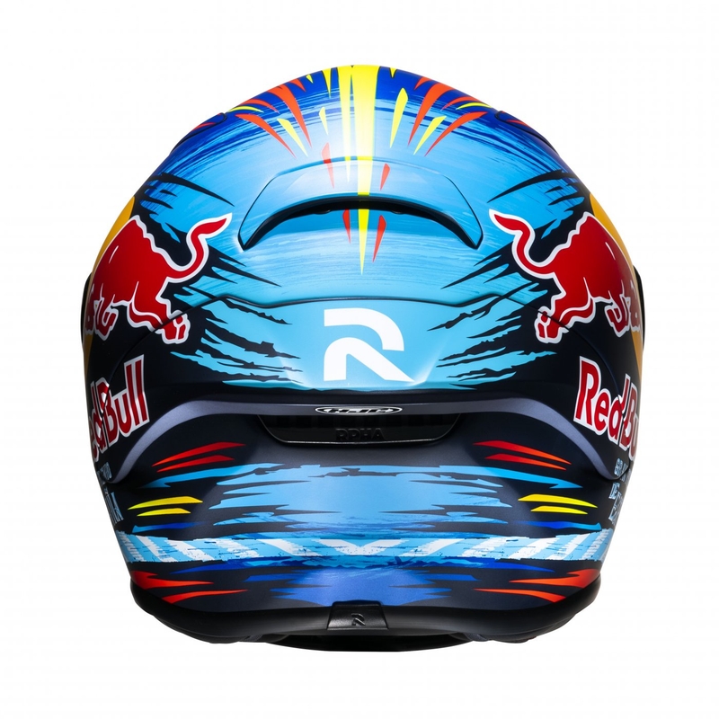 Casque moto intégral HJC RPHA 1 Redbull Jerez GP MC21SF rouge-jaune-bleu
