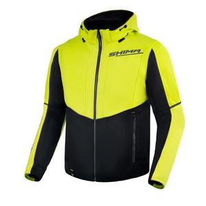 Veste de moto Shima Daybreaker noir-jaune fluo
