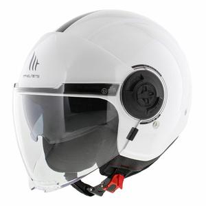 MT Viale SV S casque moto ouvert blanc brillant