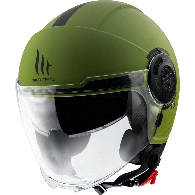 MT Viale SV S casque moto ouvert vert mat