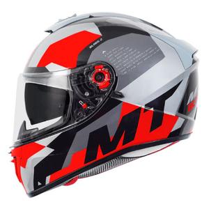 Casque moto intégral MT Blade 2 SV Fade A2 noir-gris-rouge soldes