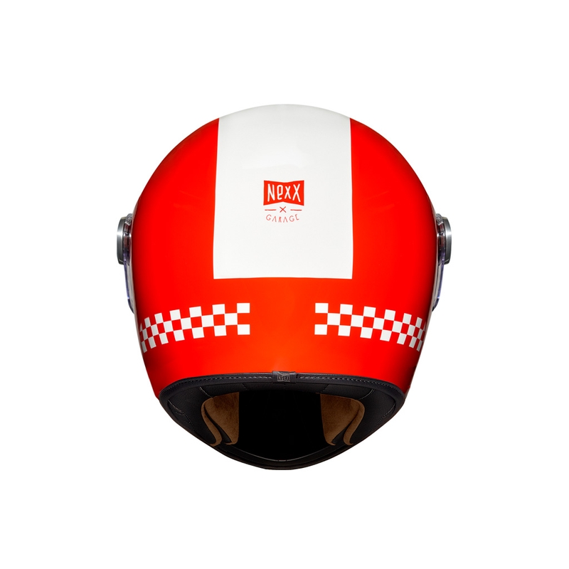 Integrální přilba na motorku NEXX X.G100R Finish Line červená výprodej