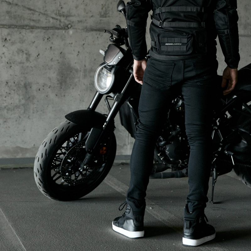 Rebelhorn Eagle III Black Motorcycle Jeans soldes