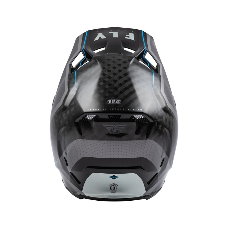 Casque motocross FLY Racing Formula Axon noir-gris-bleu