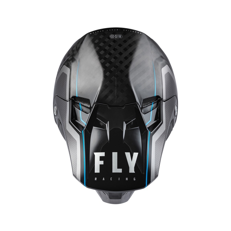 Casque motocross FLY Racing Formula Axon noir-gris-bleu