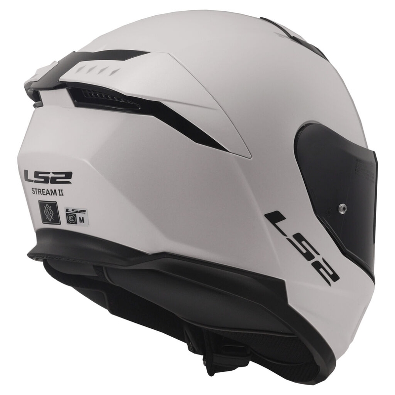 Casque intégral moto LS2 FF808 Stream II blanc brillant