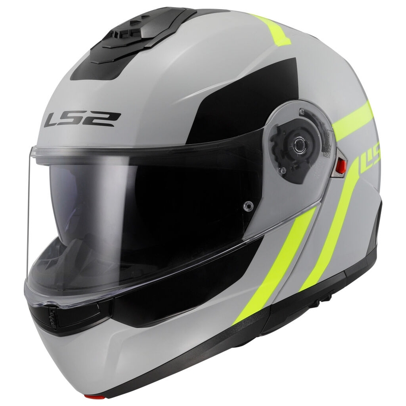 Casque à visière LS2 FF908 Strobe II Autox gris-jaune fluo