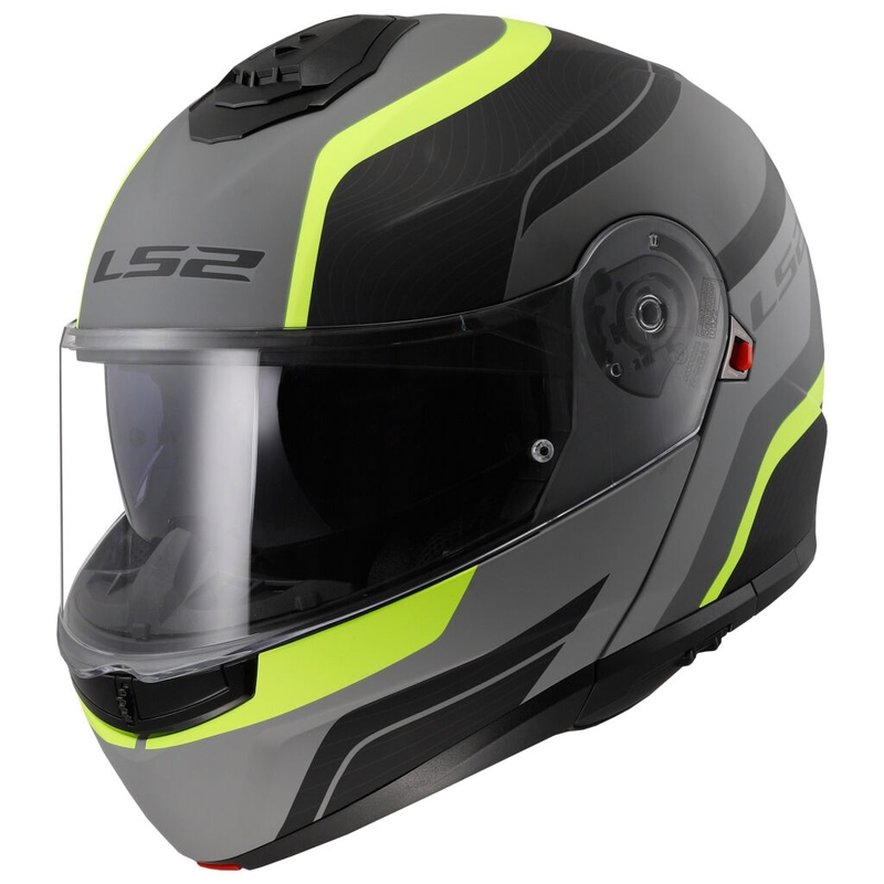 Casque modulable LS2 FF908 Strobe II Monza noir-jaune fluo