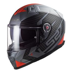 Casque moto intégral LS2 FF811 Vector II Splitter titane-gris-rouge