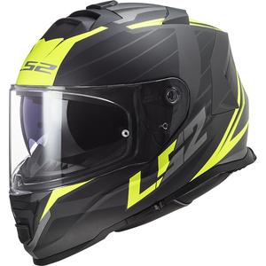 Casque moto intégral LS2 FF800 Storm II Nerve noir-jaune fluo