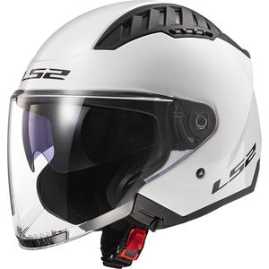 Casque moto ouvert LS2 OF600 Copter II blanc brillant